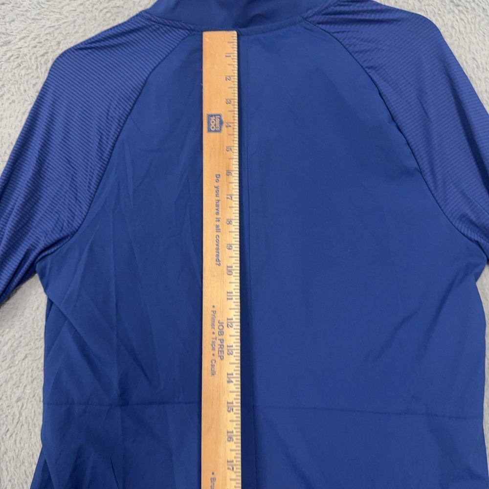 Hurley Dress Womens Medium Blue Long Sleeve Mock Neck Zip Stretch Shift Casual - Picture 13 of 14